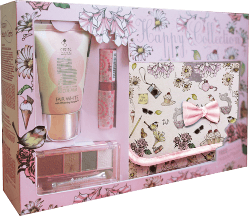 Make up Product Package contain BB Cream, Lipstick & Eye Shadow FREE Happy Pouch.