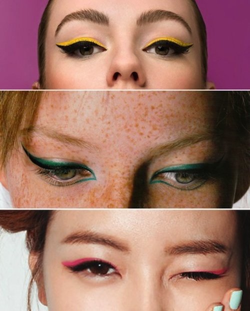 If I could wear colorful eyeliners everyday, I totally would. [pic from Pinterest]