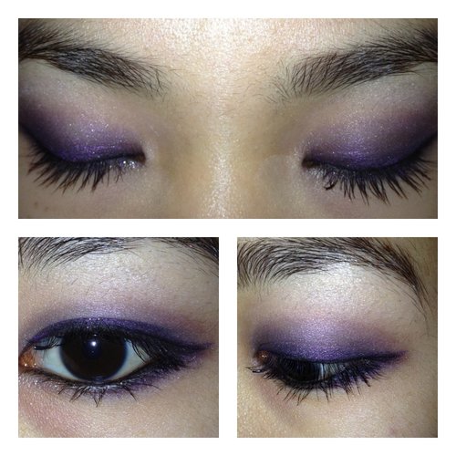 This is an intense purple pigments but it doesn't really show up in the picture. If you like to be inspired by eye makeup, please kindly follow my ig @amorerin :)