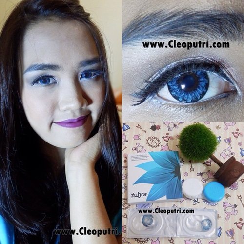 New post up on my blog www.cleoputri.com..review about amazing lens with a cheap price 😍😍 xoxo #clozetteid #clozettedaily #softlens #softlensreview #eyemakeup #makeup #circlelens #bluelens #eye #indonesianbeautyblogger #beautyblogger #beautyreview #
