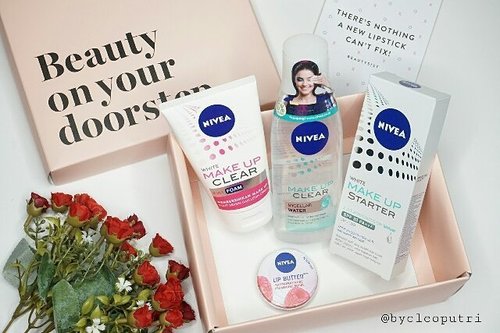 Got special @nivea_id hampers from @sociolla Yeay!! Can't wait to try ^^Thankyou Nivea and Sociolla 🤗😘..#cleansedbyNivea #Sociolla #sociollablogger #FDBeauty #love #beautyblogger  #bblogger #bbloggerid #makeup #makeupaddict #makeupartist #makeupgeek #makeuptutorial #clozetteid #clozettedaily #eotd #makeupjunkie #makeuplover #makeuptutorial #ibv #indobeautyvlogger #lotd #wnw #anastasiabeverlyhills #juviasplace #lipoftheday #lotd  #beautynesiamember #skincare #micelarwater #lipbalm #nivea