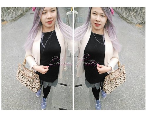 On the way to Jinja 🎋🙏 #ootd #outfitoftheday #coloredhair #bagoftheday #coach #outfit #uniqlo #ingni #shoes #reebok #fashionstyle #okinawa #japan #japanstreetstyle #streetstyle #streetfashion #hairstyles #pinkhair #purplehair #fashionista #clozetteid #me #MissEhara #ファッションスタイル #服装 #かわいい #イング #コーチ #ユニクロ #ファッション #服装