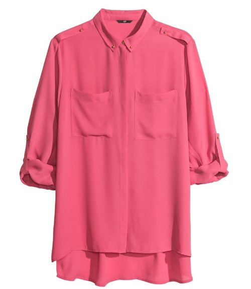 [BNWOT] H&M - Pink Chiffon Blouse