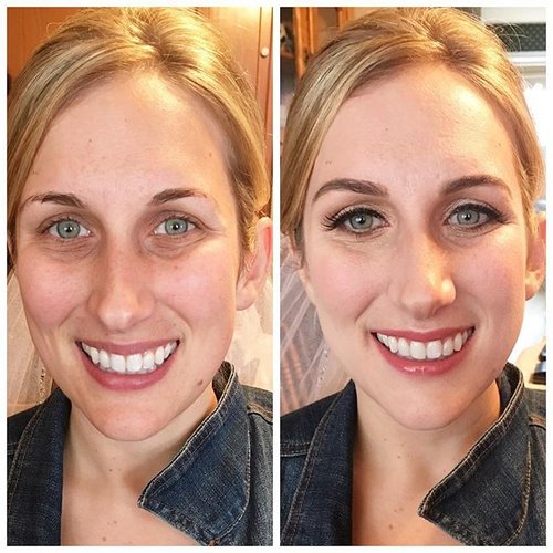 Today's beautiful blushing bride! It's always nice to do wedding makeup for someone I knew. @evepearl pro kit hd foundation as her base and concealers! I've been EP foundation & technique lately, and I'm loving it. #kireimakeup #evepearl #evepearl #beforeafter #blushingbride #bridalmakeup #bridalmakeupartist #weddingmakeup #weddingmakeupartist #torontomakeupartist #canadamakeupartist #makeupartist #torontomua #makeupartisttoronto #bbloggersCA #makeupartistsworldwide #beautyblogger #clozetteid #torontowedding #torontoweddingmakeup #torontoweddingmakeupartist