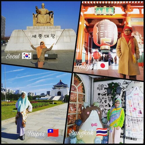 Bangkok 🇹🇭 Seoul 🇰🇷Tokyo 🇯🇵Taipei 🇹🇼 Sesampainya di Jakarta, rumah masih terdapat sisa banjir 💦 Alhamdulillah udah ngepraktekin theory-nya Tante Marie Kondo dari Jepang itu, jadi gak ngerasa rugi kehilangan banyak barang di lantai bawah. Barang yang awalnya ragu ("berat") untuk dibuang krn ada kenangan di masa lalu, akhirnya malah musnah dgn sendirinya 😁 Barang yang memiliki nilai investasi sudah daku titipkan ke safe deposit box di lembaga keuangan 🗃️Lantai atas rumah aman, bahkan sehari sebelum banjir kamar daku diberesin dan dibersihin oleh assistennya kakak yang jaga rumah. Sampai rumah lgs mandi, kemudian pulas tidur deh 😴 Dibangunin sm yang lagi beberes rumah, eh malah mikir,"Gue lagi di hotel mana ya skrg?" Lumayan lama mikirnya, 3 menitan aja sih ada untuk sadar bhw lagi di kamar sendiri 😅Jadi semakin ingin bikin isi rumah minimalist (hanya benda bermanfaat maksimal yang ada di rumah) en pengen jadi nomaden aja deh 😅 Bisa kerja darimanapun juga secara mobile 😍 Bisa traveling terus 🚴#balqis57travel #wanderlust #traveling #clozetteid