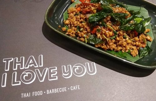 Restaurant Thailand di @mkglapiazza bernama Thai I Love You 😍 
Hot Basil Chicken Rp 59.500 ++ tanggal 16 April 2019

#FoodBlogger #Gastronomy #ThaiFood #AsianFood #Restaurant #Foodie #Culinary #balqis57kuliner #clozetteid