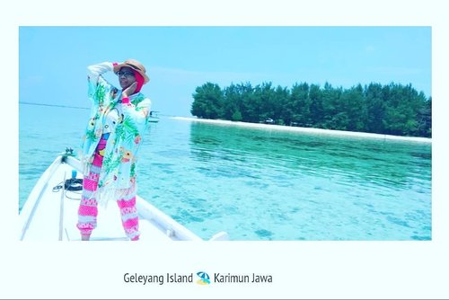 Geleyang Island 🏝️ Karimun Jawa , Kabupaten Jepara Jawa Tengah 🍁🇮🇩 Bahagia menjadi warga Indonesia, yang wisata bahari-nya tidak tertandingi oleh negara manapun di dunia 🏖️🍁🇮🇩 #Traveling #Holiday #Island #TravelBlogger #wanderlust #KarimunJawa #Trip #Java #balqis57travel #clozetteid