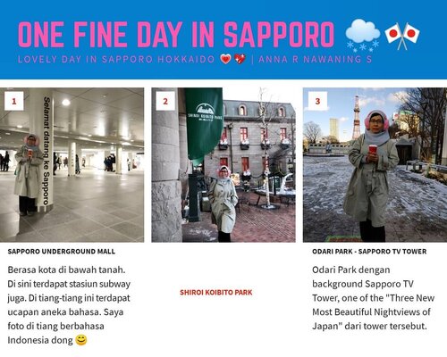 Kota Sapporo di Pulau Hokkaido Jepang menjadi lokasi film "One Day" , film Thailand populer yang disutradarai oleh Banjong 🎬

Film ini memperlihatkan semua obyek wisata di Sapporo. Penonton merasakan fitur romantis dan eksotis dari musim dingin Hokkaido! ❄️🌨️ Ah, akhirnya kesampaian jg daku ke kota yang jadi lokasi salah 1 film Thailand yang kusuka 😍 Pas akhir tahun/winter pula seperti yang diimpikan oleh tokoh di film tsb. Saat "Meet & Greet" dengan sutradara & pemain2nya daku ikutan dong...mereka ke Grand Indonesia Jakarta. Cast cowoknya favoritku nih.... Chantavit Dhanasevi - ฉันทวิชช์ ธนะเสวี . Kufollow jg IG-nya, tp nggak usah dimention deh 😅

#traveler
#Sapporo #Japan #Traveling #wanderlust #balqis57travel #clozetteid