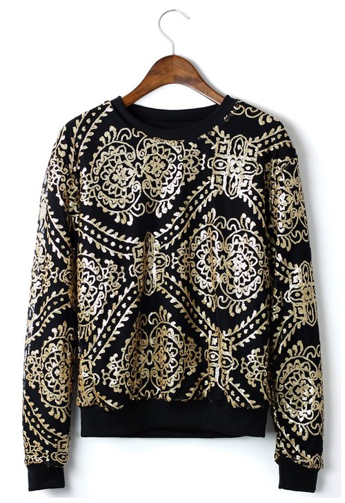 Baroque Sequins Epic Sweater