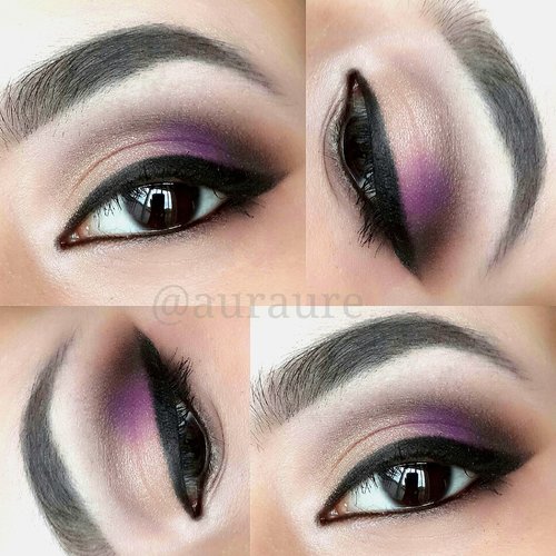 Purple &Gold eye makeup. Instagram @auraure