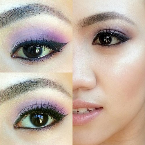 Instagram @auraure 
Soft purple & pink kind of makeup for today. 