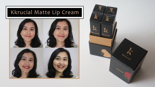 Kkrucial Matte Lip Cream Swatch & Review - YouTube
