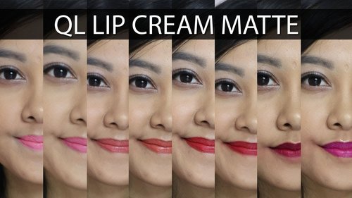 QL Lip Cream Matte Swatch & Mini Review | Lipstick Lokal Cuma Rp 36ribu aja! - YouTube