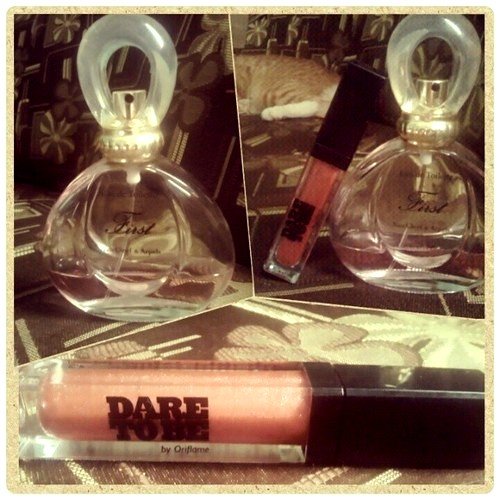 Van Cleef & Arpels Perrfume and Dare to Be Raspberry Gloss 
