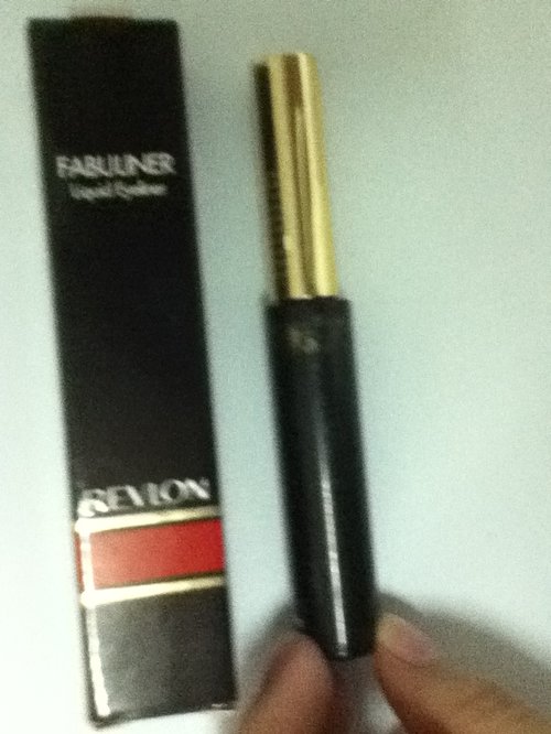 Revlon Fabuliner Liquid Liner in black, don't smudge, long lasting, my Favorite!!