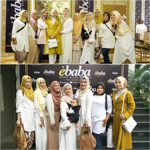 Kebersamaan Indonesian Hijab Blogger di acara syukuran ebaba, kemarin. 
Ebaba E-commerce, E-commerce muslim terlengkap pertama di Indonesia. 
Terlengkap gimana? 
Tunggu tanggal launchingnya ya. 
Etapi kl ga sabar nunggu, boleh kok intip2 di www.ebaba.co.id 
#syukuranebaba
#insyaallahberkah #ebabaxhijabblogger #indonesianhijabblogger #fashionblogger #lifestyleblogger 
#clozetteid #clozette