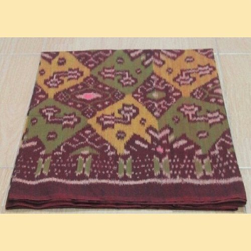 Kain ikat motif #7 | Uk. 106x200 cm | Warna: Coklat-kuning-hijau | Price: Rp 140.000 #kainikat #ikatindonesia #indonesia #ethnic #loveindonesia