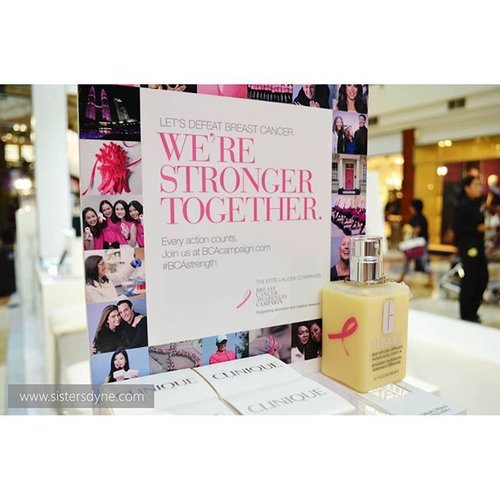 Think Pink!! “We’re Stonger Together” Let’s Defeat Breast Cancear.. Cek event report dan obrolan BEHA di www.sistersdyne.com

#Clozette #Clozetteid  #Beauty #skincare #makeup #Clinique #EsteeLauder #breastcancer #breastcancerawareness #campaign #Beautybloggers #BBloggerid #indonesiabeautyblogger #Instadaily #instahealth #Eventblogger #Dasistersblog #pinkribbon #Zukreat