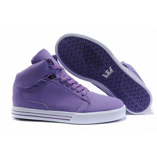 supra tk society mid leather purple white suede footwear 