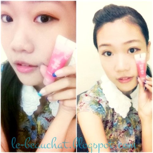 Simple makeup for daily at office.
See my review for Etude House Juicy Pop Tube on le-beauchat.blogspot.com
