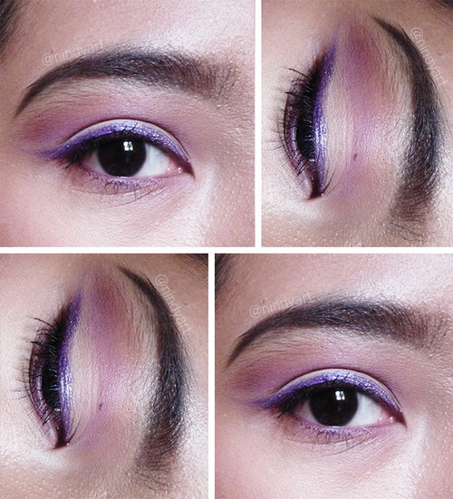 Colored Eyeliners? Why Not! Mission accomplished, Sir! Tutorial: http://silvertreasure.blogspot.com/2015/07/purple-attack-revlon-love-is-on.html