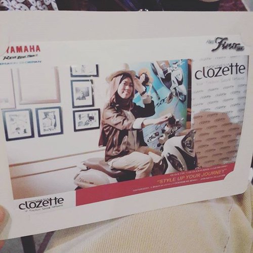 Photo booth 😊 with Yamaha. 
#clozetteid #clozettehijab #newfino125 #clozettebabesblogger