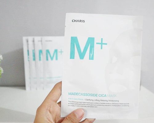 Another skincare from @charis_celeb! 💃🏻.I've reviewed about Charis M+ Madecassoside Cica Cream. In same line, they have M+ Madecassoside Cica Mask. You'll get 5 sheet masks for 1 set puchase. They have simple design for the packaging (which I love) and they explain everything in Korean and English💕.When you open the packaging, you'll get a sheet mask damped in a litter of essence. It has nice smell and quite thick sheet mask.it fits so well on my face. I really love the essence, sheet, and everything about this sheet mask. I used it when my face broke out and got some acne. The day after I used it, my acne got calm and healed for couple days even they didn't claim anything about acne😍.You can buy it on my Charis Shop  https://hicharis.net/aidacht/gkK with Rp167.000 for 5 sheet mask. Isn't it best deal?? Or have you try M+ MADECASSOSIDE CICA MASK??...#aidacht #clozetteid #beautiesquad #CHARIS #CHARISMASK #CHARISFACEMASK #CHARISFACIALMASK #CHARISMPLUSMASK #CHARISMPLUSMADECASSOSIDECICAMASK #CHARISCICAMASK #CHARISSTORE #charisAPP @hicharis_official @charis_celeb