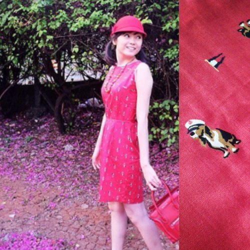 @nessyads  wearing Dog lovers dress ♥

Avail size M and L
Material cotton

Www.limevintageme.com
Sms / wa 081286212177

#reddress #animal #animaldress #vintage #vintagedress #vintagecollection #vintageclothing #localbrand #indielabel #clozetteid #clothingline #olshopindo #onlineshop