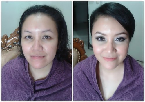 BeforeAfter Party Makeup 