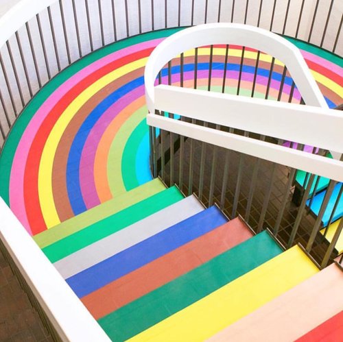This rainbow stairs at @colorfactoryco tho' 😍 couldn't ask for a more Instagram-able stairs, could I?
.
.
.
#chasinglight #abmlifeiscolorful #makeyousmilestyle #colorhunters #colorsplash #makemoment #flashesofdelight #candyminimal #abmsummer #acolorstory #livecolorfully #huntgramcolor #howihue #ihavethisthingwithcolor #colorcolourlovers #huffpostlifestyle #colorventures #clozetteid
