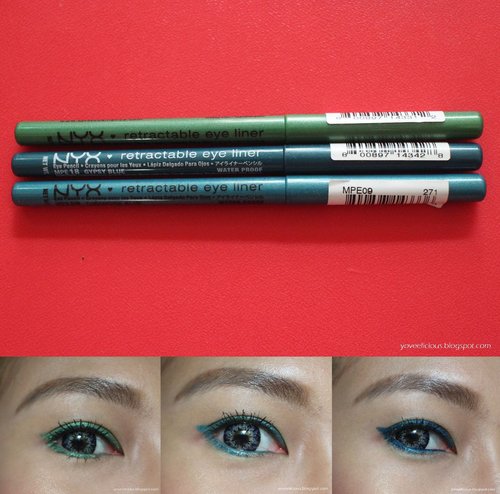 NYX Retractable Eye Liner is affordable, highly pigmented, good staying power eyeliner which can brighten your eyes.