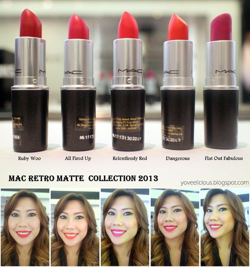 MAC Retro Matte Lipstick Collection 2013 has classic shades, super sexy, super pigmented, matte finish and long lasting. If you dream about wearing bold lipstick which does not budge or if you want to create a dramatic look then give this formula a try.