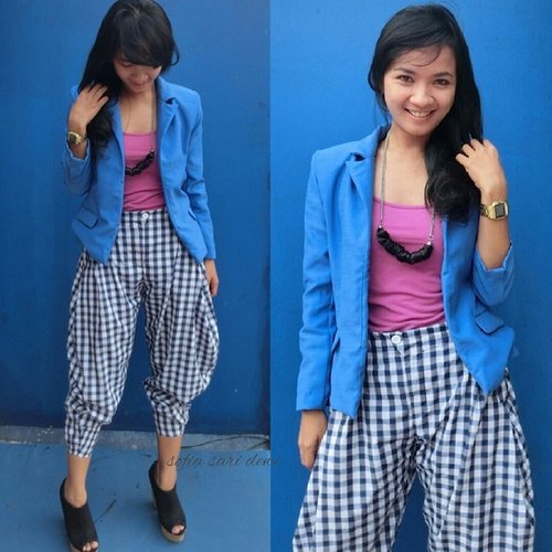 Cheers in blue... Inner tank by @nimonina 
Outer blazer & pants by @swanstwenty 
Necklace by @azalea_acc (Grabs them at www.swanstwenty.com or facebook : Swans Twenty Jakarta)

Watch by baby-G @casioid 
Shoes by @nosemalaysia 
Pic by casio exilim TR15wireless
By @mindalubis (thank you)
Venue : Swans Twenty head offfice rooftop

#ootd #ootdindo #clozetteid @clozetteid #clozette #outfit #ootdcampaign @ootdcampaign #swanstwenty #swanstwentysignature #modernIndonesia #funyourself #fashionporn #fashionid #fashiondesigner #modernIndonesia #nimonina #nimoninabyswanstwenty #clozette #clozetteco #clozetteambassador #clozetteidgirl #campaignid #ootdcampaign @ootdcampaign #5asecIndonesia #5ASECOOTD @5asecindonesia #lookoftheweek @ilook_net