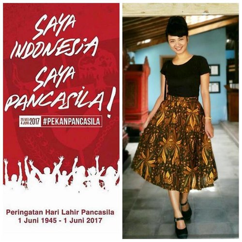 Saya tidak berbakat mengangkat senjata untuk bela negara. Begini cara saya mencintai Indonesia.. Saya bangga dengan Bhinneka Tunggal Ika.. .
.
.
.
Selamat Hari Lahir PANCASILA 🙏😇
#SayaIndonesia #SayaPancasila #PekanPancasila .
.
.
#clozetteid #lifestyle