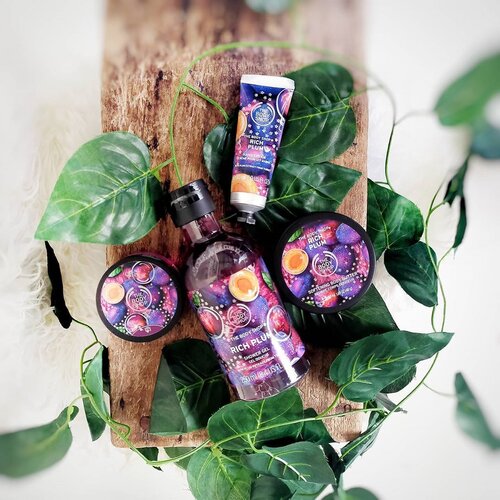 Halo, Juni ... Waktunya ganti produk perawatan kulit 💜
.
.
.
Bulan Juni jadi sangat spesial .. Karena Masuk dalam lingkungan baru meski masih virtual 🤩 Dan wangi Rich Plum Series  dari @thebodyshopindo bikin energize banget setiap pagi! 
Kebetulan .. pas abis deh TBS Strawberry Aku .. so, waktunya menikmati aroma baru ... .
.
.
💜 Rich Plum Shower Gel : busanya pas, wanginya pas, gak bikin kering .. Suka banget! Kemarin Aku gak pakai puff karena ilang 🤣 abis beli, Hari ini pakai puff jelas lah busanya lebih melimpah.. .
💜 Rich Plum Exfoliating Sugar Body Scrub : ini favoritku among the series, terutama sugar scrub-nya. Kumaksimalin di bagian siku, lutut Dan area tersembunyi lainnya.. berasa scrub-nya tapi gak bikin sakit,
.
💜 Rich Plum Softening Body Butter : Aku Suka body butter-nya TBS karena enggak pekat Dan gak lengket, ini enak banget. Udah gitu cepet menyerap Dan tetap lembab,
.
💜 Rich Plum Hand Cream : kalo ini sih emang kecintaan Kita semua ya hand cream-nya, praktis masuk dalam tas, lembut Dan wanginya enak!
.
.
.
Aku pikir wangi Rich Plum collab sama Gula bakalan too much, eh ternyata Salah, lembut tapi awet 💜 Ini lagi musim diskonan lho! Kalo udah waktunya repurchase produk perawatan badan, Bisa baca review  Rich Plum Series The Body Shop di blog ya.. link Ada di bio 🤗
Thank you @dll.adeline for the gift 😋 me love it!! #clozetteid #lifestyle #beauty #sofiadewishortreview #thebodyshopindo