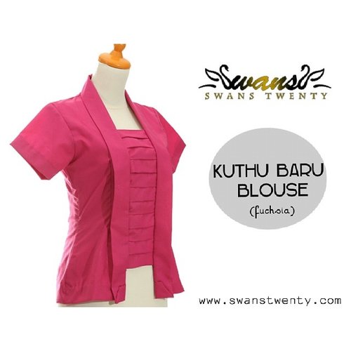 A vintage touch for your modern life...
@swanstwenty .. it's sold out, but dont worry.. I'm gonna sew another color today...

Instead of we'll have new color in town..
You can leave a message to our website www.swanstwenty.com (contact us) and order this fuchsia kuthu baru blouse...

Too much modern