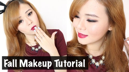 Glamour makeup with Burgundy eyeshadow. I am really in love with burgundy nowdays ^^