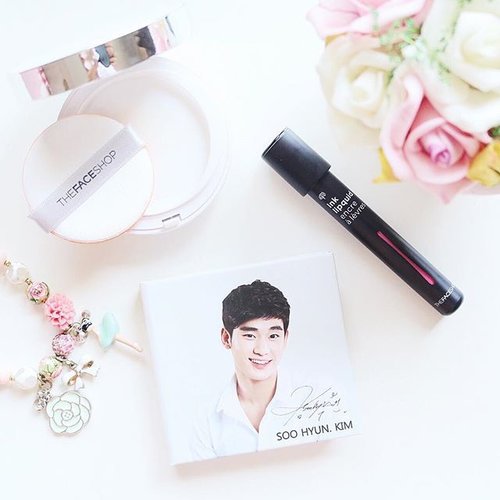 Look at the handsome face of #KimSooHyun. Hope I have radiance skin like him. Anyway, I still loving the new cushion from @thefaceshopid. love the coverage also the oil control power. It comes in handy for lazy day makeup 😙😚😉. #clozetteid #howcushionyouare #koreanmakeup #JeanMilkaFaves #TheFaceShop #cushion #kawaiibeautyjapan #makeup #beauty