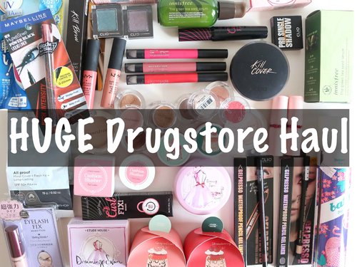 Huge Korean and Drugstore Haul from Singapore. Sasa, Etude House, The Face Shop, Innisfree, CLIO dan banyak lagi. Ada review dan swatch nya juga loch. Hope you like it and don't forget to subscribe yah ^^