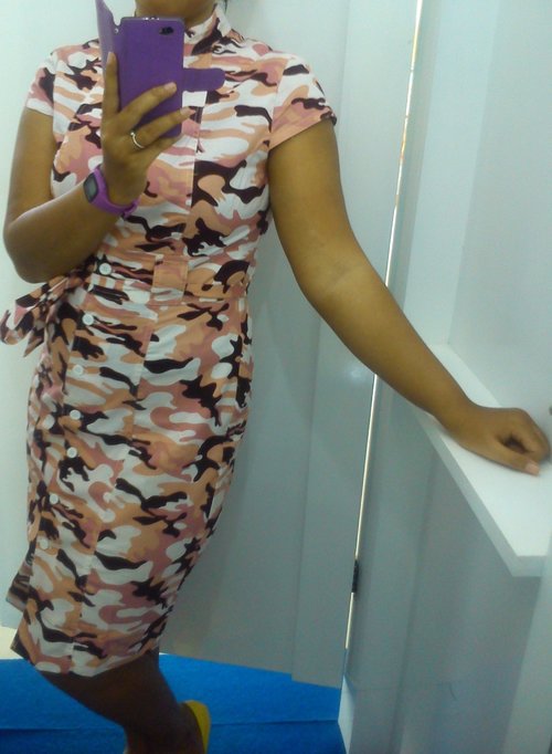dress pink from sritex factory 