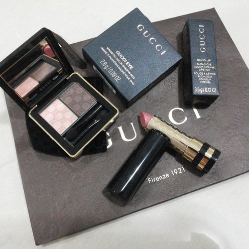 Its 1.15 am and say hello to my new loves! #gucci #makeup #beautyblogger #clozetteid #guccimakeup