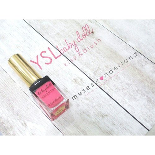 Helloooo ♥I am greeting you all today with a review of @yslbeauteid babydoll kiss&blush in #8Direct link in bio :) #ClozetteID #clozettedaily #babydoll #ysl #kissandblush #beautyblog #indonesianbeautyblogger