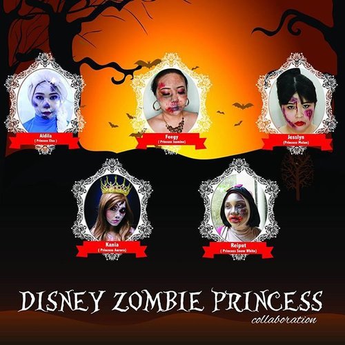 Disney Zombie Princess Collaboration with #clozetteambassador #clozetteid  for #halloween2015 ✌ .
Click to find out who are the other Princesses ❤
.
#jakarta #indonesia #makeup #disney #zombie #princess