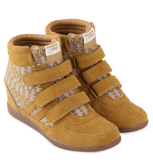 North Star goes urban through wedges sneakers collection. So playful!