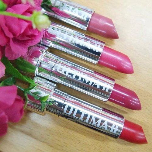 Meet my new babies #UltimaProCollagenLips from @ultima_id 😍💄💕 Review is up on my blog, check it out! http://www.vindyfreschi.com/2016/05/review-ultima-ii-procollagen-lipstick.html#ULTIMAII #ClozetteID