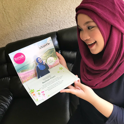 Look what just came in the mail! An invitation from @sunsilkid, so excited to #uncoverpossibilities with fellow #sunsilkhijabsister, see you soon! #clozetteid