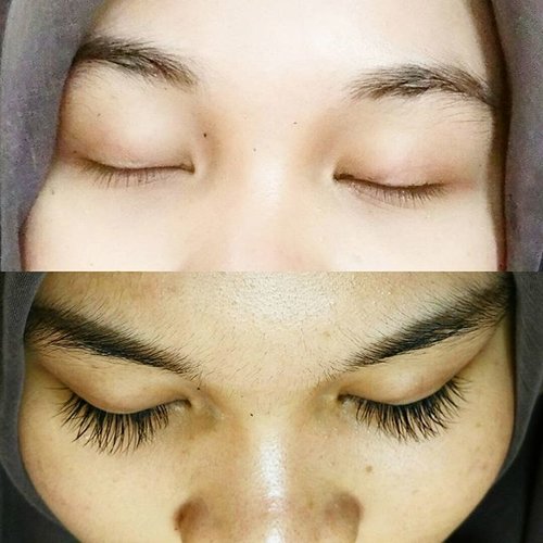 My before-after eyelash extension at @everlash_lash_expert, I am using C curl, Gorgeous Emma, miink lashes. Sooo in love with the result, and it feels really light like I am not wearing anything, and I got a lot of compliments for this, so happy looking at myself on the mirror #ireallywishmylashescouldbelikethisforever #beautybloggerindonesia #beautyblogger #ibb #Indonesianfemalebloggers #clozetteid #indonesianbeautyblogger  #eyelashextension