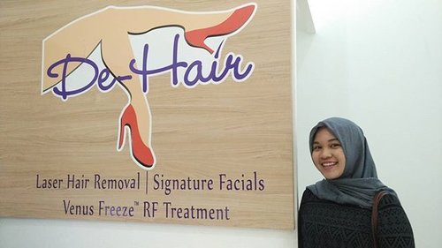 Just had my laser hair removal treatment at @dehair_laser @gandariacity, not super pain free but it's the least painful compare to other method (waxing, threading, IPL), and it could remove all the unwanted hair permanently. #kbjxdehair #clozetteid #beautyblogger