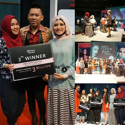 Yesterday was such a brand new and amazing experience for me, became one of 6 grand finalists from hundreds of submission, got to do make up on stage in JCC at a huge international event @cosmobeauteindonesia. I had no expectation at all since I competed against many pro MUA from various cities in Indonesia, yet I had so little time to prepare. Being top 3 is definitely a big bonus for me. And huge thanks to my beauty guru and all time favourite MUA @aldoakira, and I suggest you to join his @aldoakiraprivatemakeupclass because some of the finalists I met also had joined, you must be proud that your students are reaching this far by learning from you kak Aldo. Thank you so much for the opportunity and prizes @nyxmakeupid @masamishoukoid @kaycollection, xoxo. #msmxnyx #smilewithyoureyes #makeupcompetition #makeupartist #cosmobeaute #cosmobeauteindonesia #clozetteid