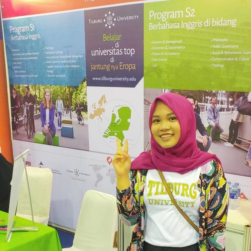 Today's duty at European Higher Education Fair, EHEF will be held at Kartika Expo Balai Kartini till tomorrow, make sure you visit and get more info, come to @tilburguniversity booth as well!.Coming to education expo was like my hobby, I came to every education expo that I know and get as many information, talk with the representatives, talk with the alumni, imagining that one day I will be part of them, that one day I will study abroad (and hopefully in Europe with scholarship). Can't thank God enough because He granted my wish. And now it's my time, to share, to promote my beloved almamater. The first time I found out about Tilburg University was at EHEF 2015, I hope more Indonesian students find their way to Tilburg through EHEF..#EHEF #studidibelanda #Holland #hollandalumni #tilburguniversity #tilburg #clozetteid #indonesianfemalebloggers #education #master #stunedawardee #stuned #scholarship